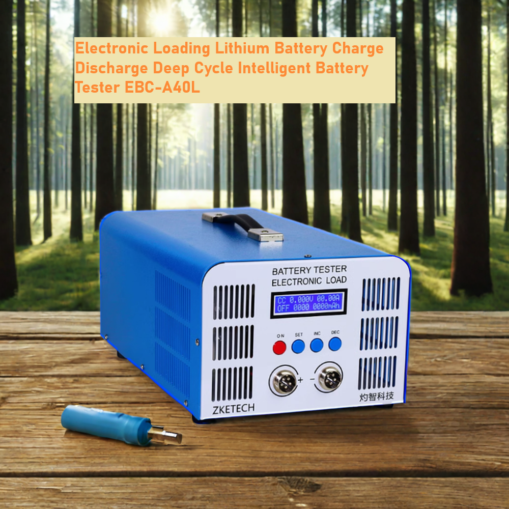 USA Market ZKE EBC A40L 40A battery capacity tester for Lithium rechargeable batteries 110-240V outlet LiFePO4 cell tester