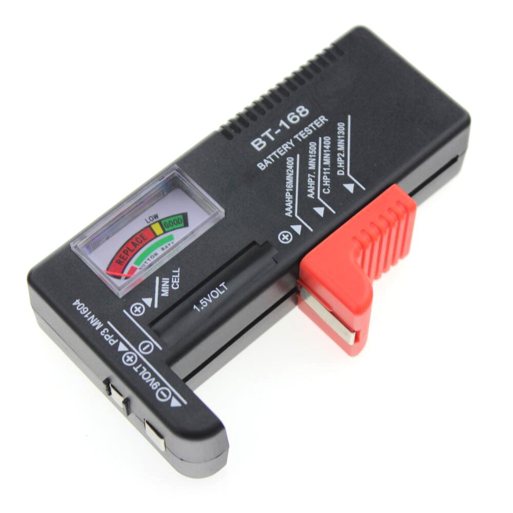 Bt168 Digital Battery Tester Volt Checker For Aa Aaa 9v Button Multiple Size Battery Tester Voltage Meter Tools Bt168d Bt-168d