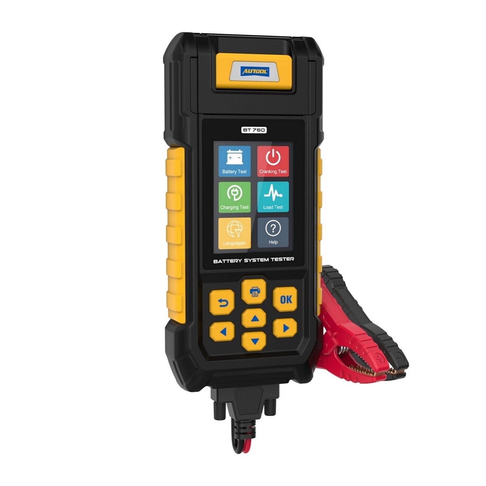 Autool Bt760 New Arrival Autool 6-32v Car Battery Load Tester With Printer Motorcycles Battery Tester