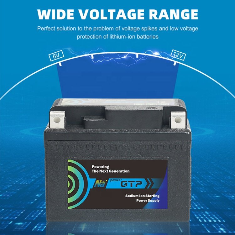 Long Cycle Life Starting Car Battery Motorcycle Maintenance Free 4Ah 12V Sodium Ion Battery