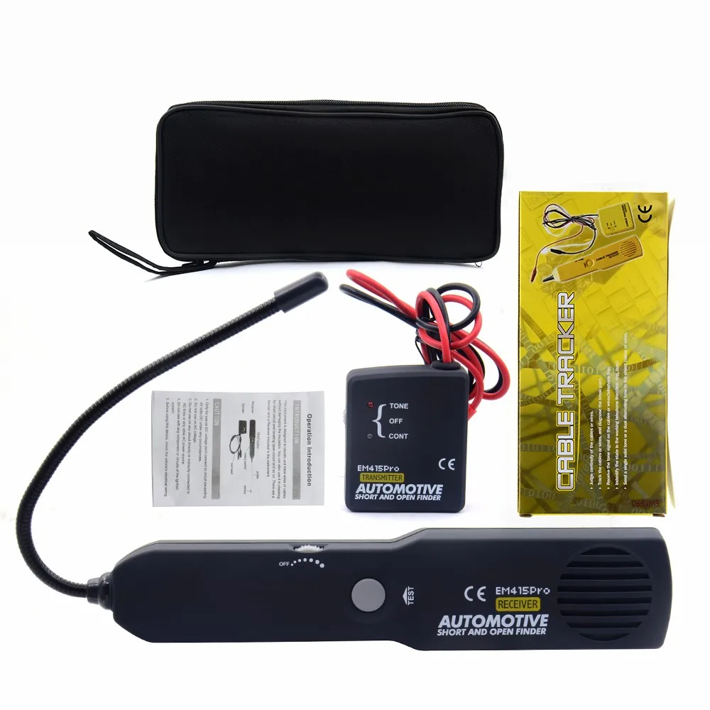 EM415PRO Automotive Short Cable Tracker & Open Wire Finder Universal EM415 PRO 6-42V DC Find Car Short Circuit Wire
