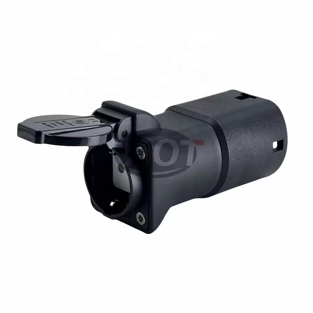 AOTAI V2L Adapter 220V Type2 to Schuko with Lock Car Discharger EV Adapter For KIA