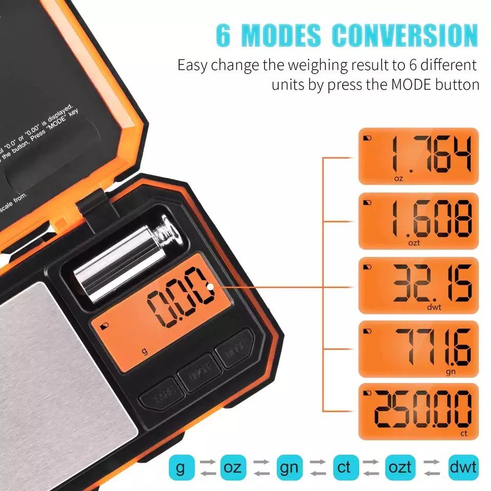 100g/200g/300g/500gx0.01g Electronic Scales Mini Digital Pocket Scale for Weighing Gold Jewelry Luxury Diamond Tester Tools