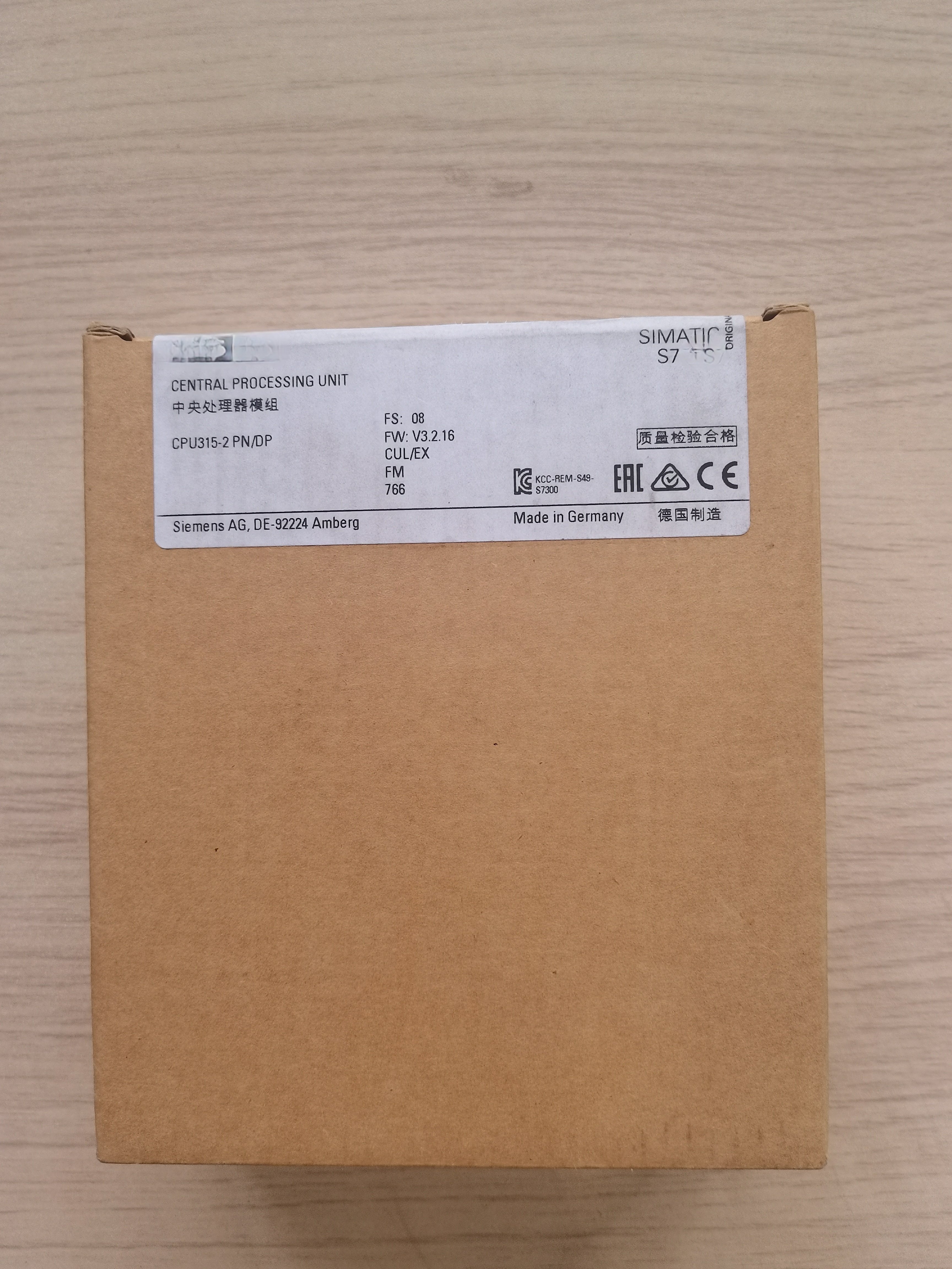 Plc programming controller 6ES73152EH140AB0 High quality and low price Central processing 6ES7315-2EH14-0AB0