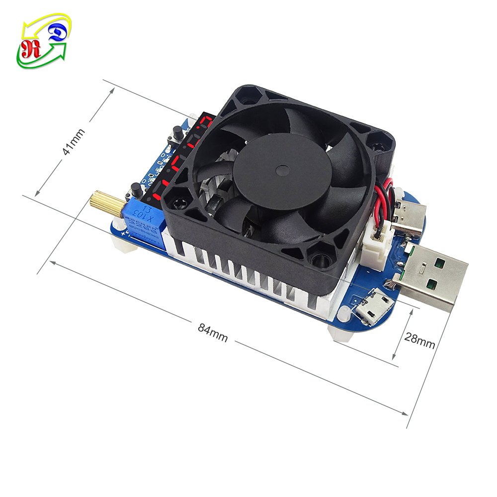 RD trigger function Load HD25 USB Interface Discharge Battery Tester Adjustable Current 25w Intelligent electronic load