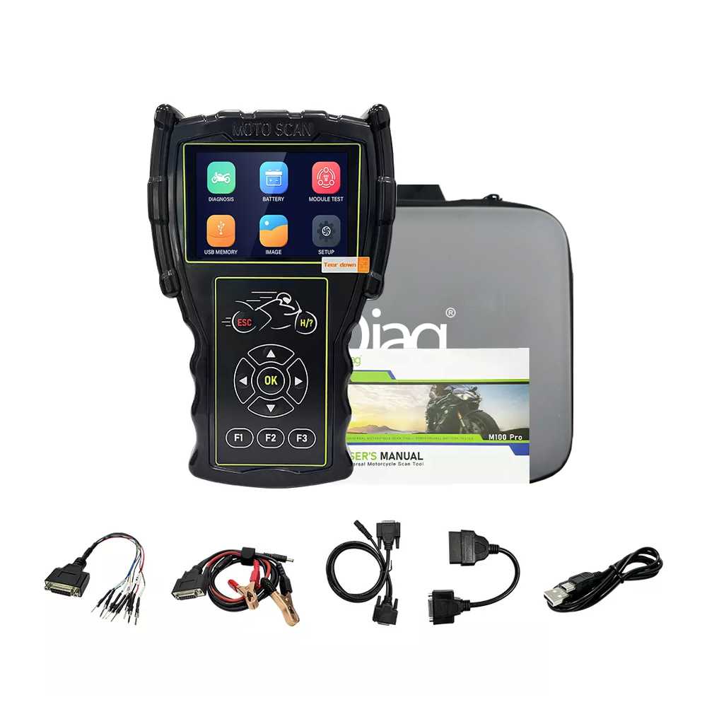 wholesale Hot Moto Scan Professional Diagnostic Scanner M100 Pro OBD Version Multi-Language Motorcycle Scanner