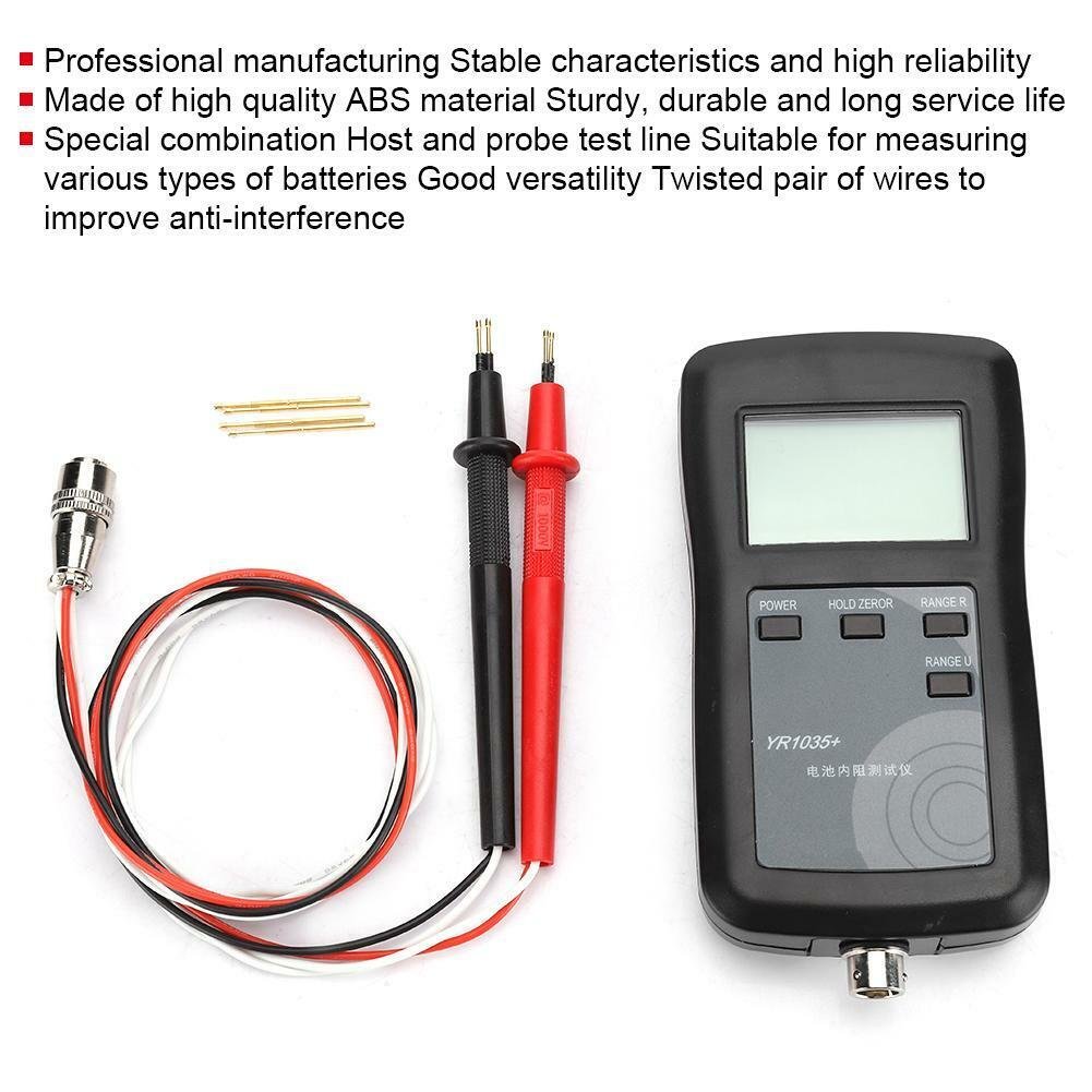 Yaorea YR1035+ Battery Internal Resistance Meter Tester for lifepo4 lithium battery pack