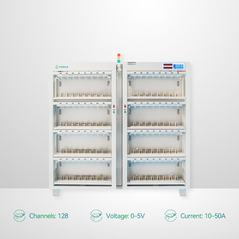128 Channel Cell Battery Charge Discharge Capacity Tester Prismatic Battery Cell Grading Machine 5V 30A 40A 50A