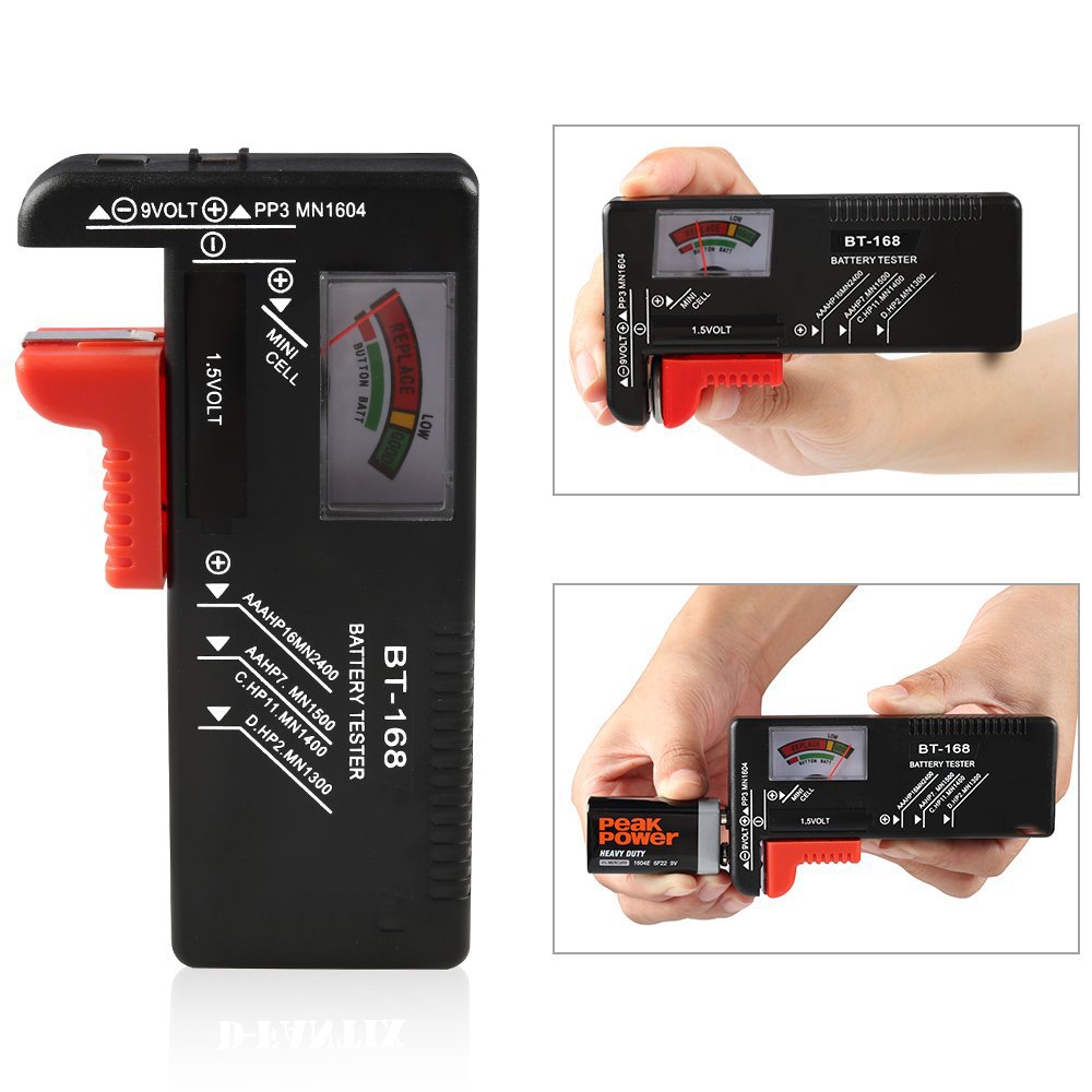 BT168 Electronic Battery Capacity Tester Indicate Volt Tester Checker for Batteries