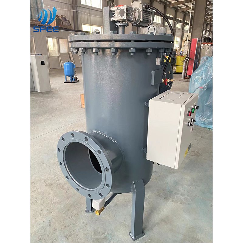 customized ss304 brush type industrial automatic self cleaning filter auto clean self-cleaning water filter price