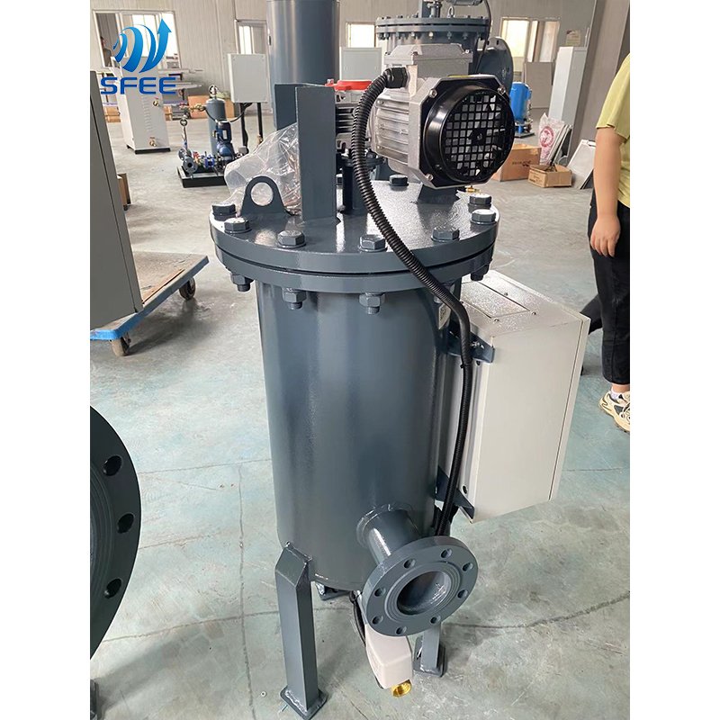 customized ss304 brush type industrial automatic self cleaning filter auto clean self-cleaning water filter price