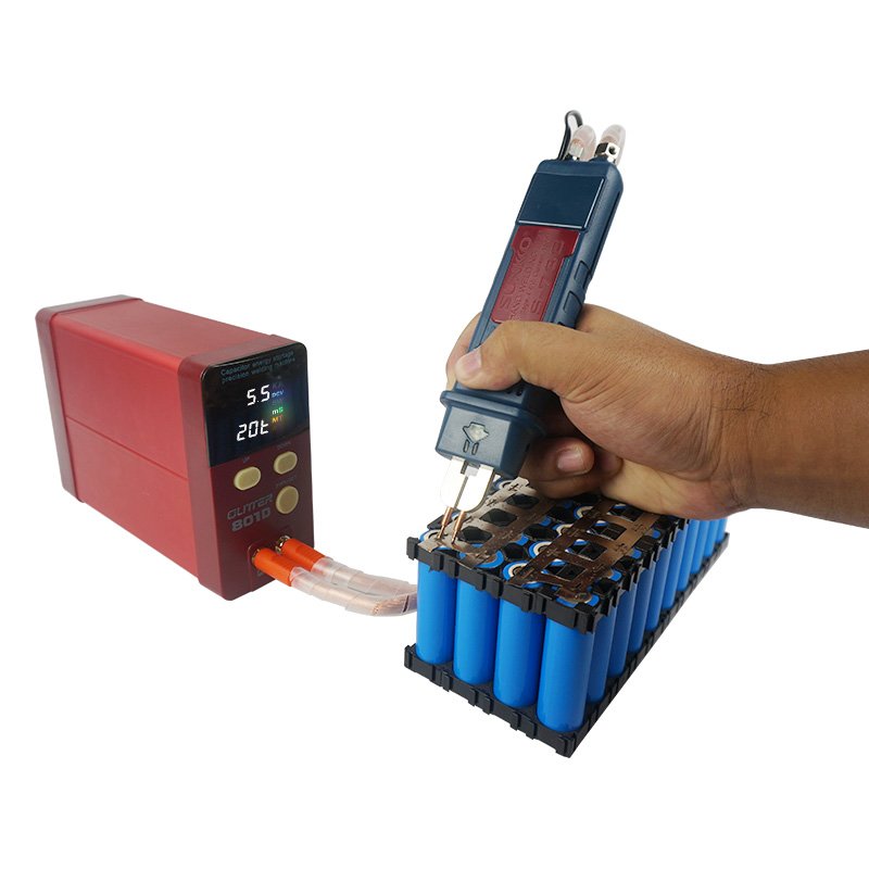Glitter 801H 19.8KW Spot Welder 73SA Fixed Spot Welding Head 75A Spot Welding Pen Battery Pack 0.05-0.5mm Depth Battery Testers