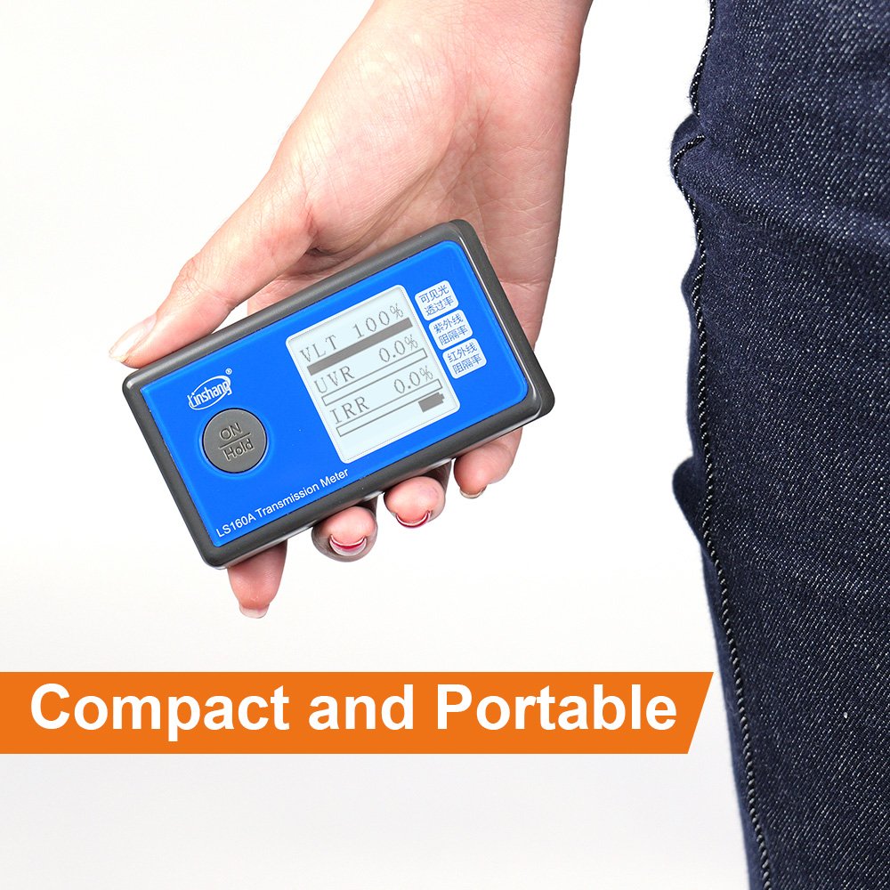 Custom LS160 LS160A 3 in 1 Transmission Meter Solar Film Tester Uv Ir Vlt Tint Meter for Window Film