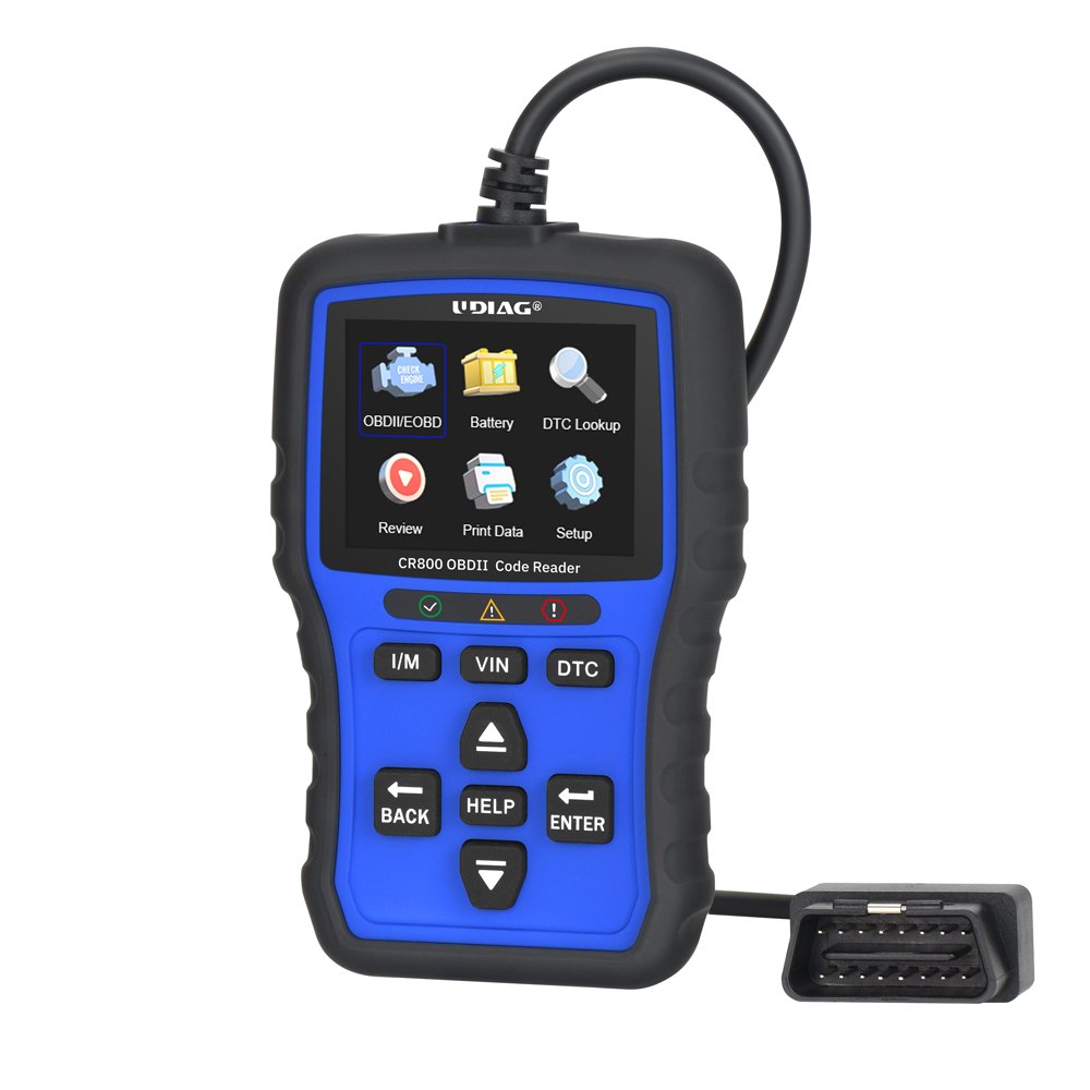 UDIAG CR800 Battery Test & Display Code Readers Scan Tools Obd2 /Eobd Compliant Cars Light Duty Trucks Suvs Minivans And Hybrid
