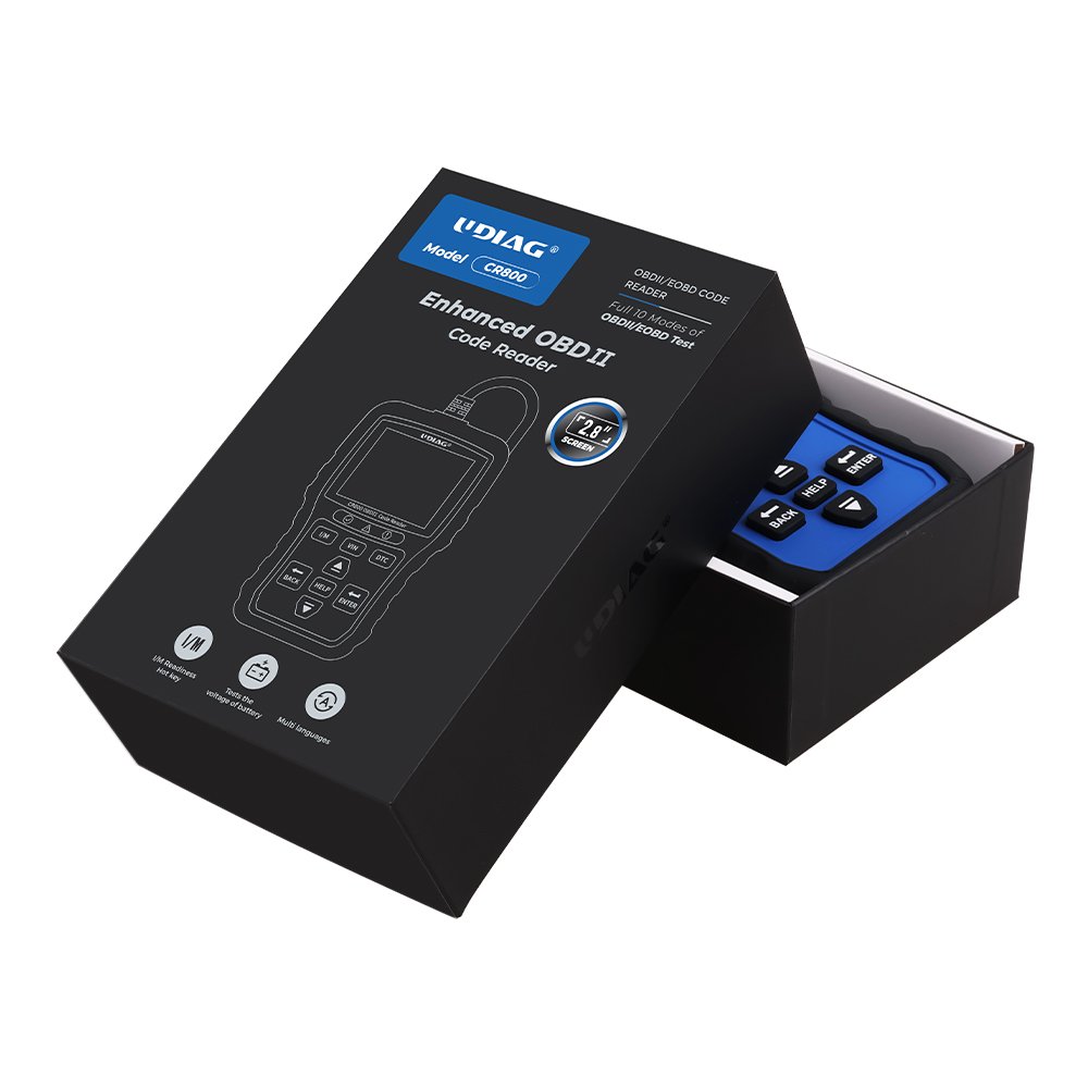 UDIAG CR800 Battery Test & Display Code Readers Scan Tools Obd2 /Eobd Compliant Cars Light Duty Trucks Suvs Minivans And Hybrid