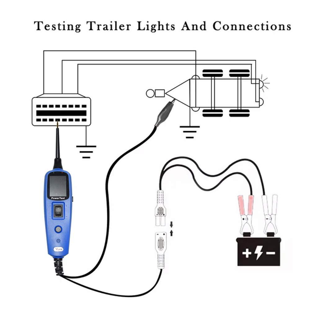 Vgate PT150 Power Test Power Probe Car Electric Circuit Tester with TFT color display Auto motive Diagnostic Tool & Autek YD208