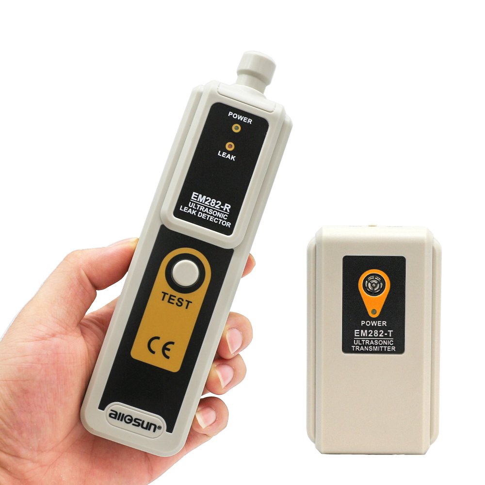 EM282 Ultrasonic Gas Leak Detector 40KHz High Precision Air Conditioning Leak Detector Gas Liquid Leak Detection