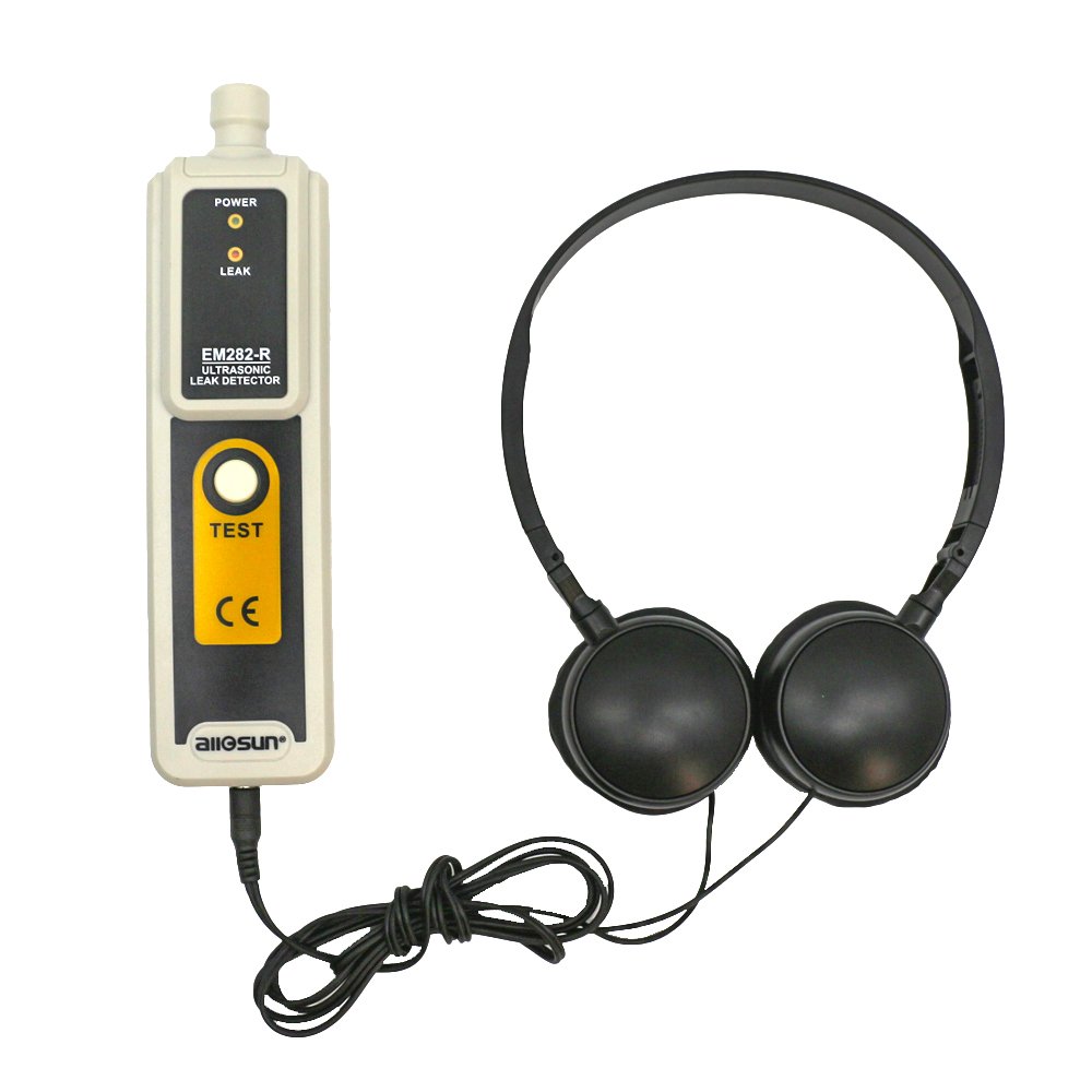 EM282 Ultrasonic Gas Leak Detector 40KHz High Precision Air Conditioning Leak Detector Gas Liquid Leak Detection