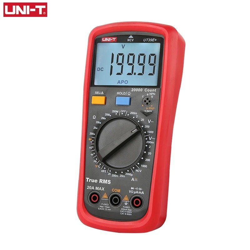 UNI-T UT39E+ Handheld Digital Multimeter Uni t 20A 1000V AC DC Multimetro Ture Rms Tester Capacitance Meausement