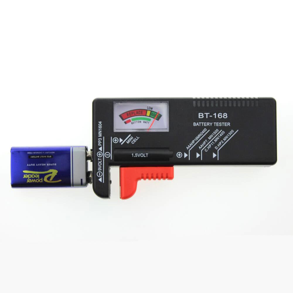 BT168 Digital Battery Tester Volt Checker for AA AAA 9V Button Multiple Size Battery Tester Voltage Meter Tools BT168D BT-168D
