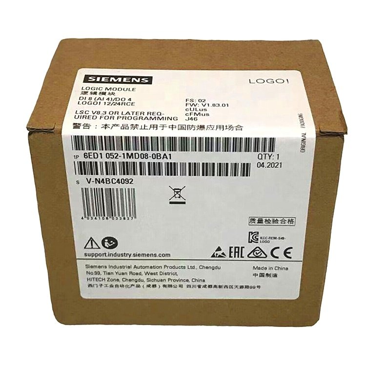 SONGWEI CNC 6ED10521MD080BA1 SIE-MENS LOGO! 12/24RCE LOGIC MODULE PLC Controller Module New And Original 6ED1052-1MD08-0BA1