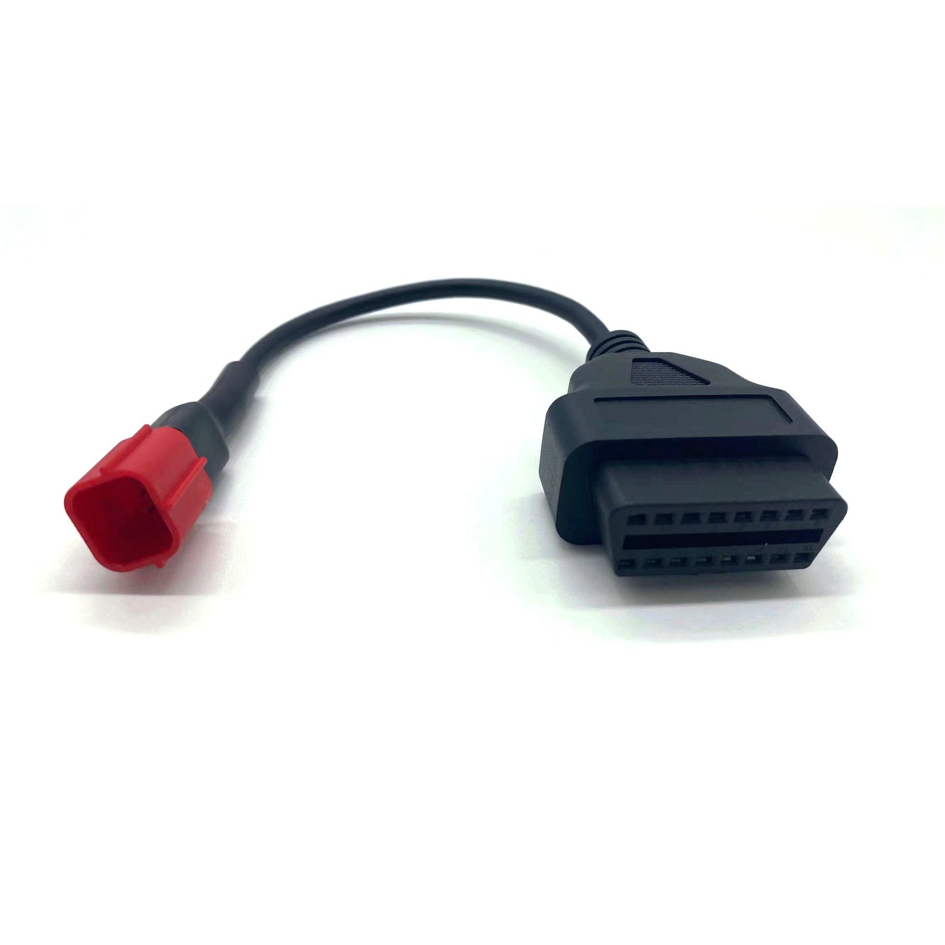OBD2 Female Cable 6PIN Adapter ABS Plastic New Software Version For Honda Compatible Code Reader Battery Tester Engine Analyzer