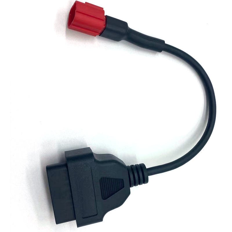 OBD2 Female Cable 6PIN Adapter ABS Plastic New Software Version For Honda Compatible Code Reader Battery Tester Engine Analyzer