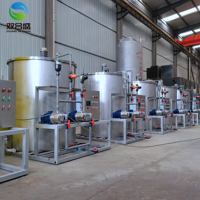 Customized PE 304 316 Stainless Steel Flocculant Dosing Machine Wastewater treatment PAC PAM NaOH Auto Dosing Equipment Machine