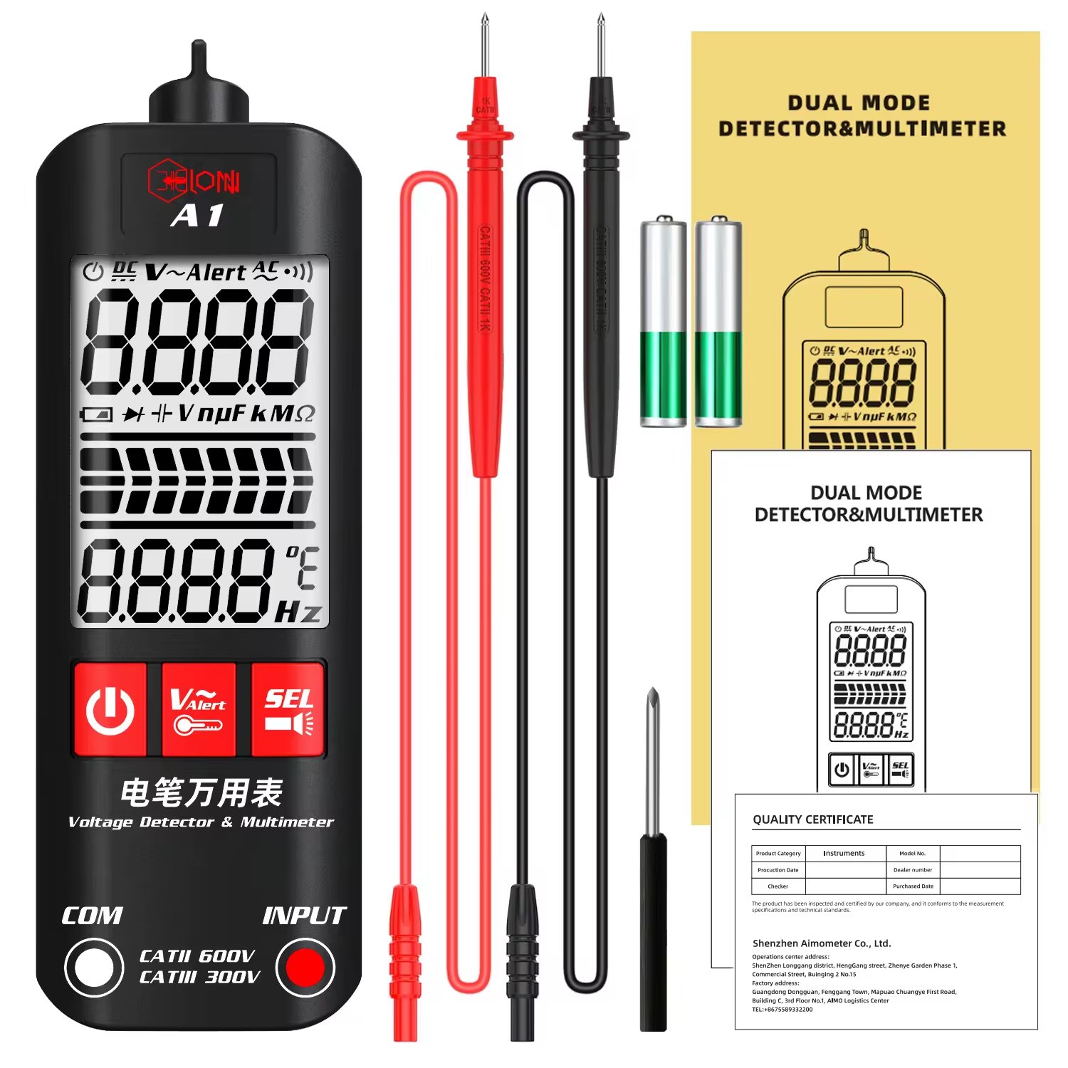 Fully Automatic A1 multimeter tester Digital Multimeter model A1 intelligent Tester Smart Multimeters