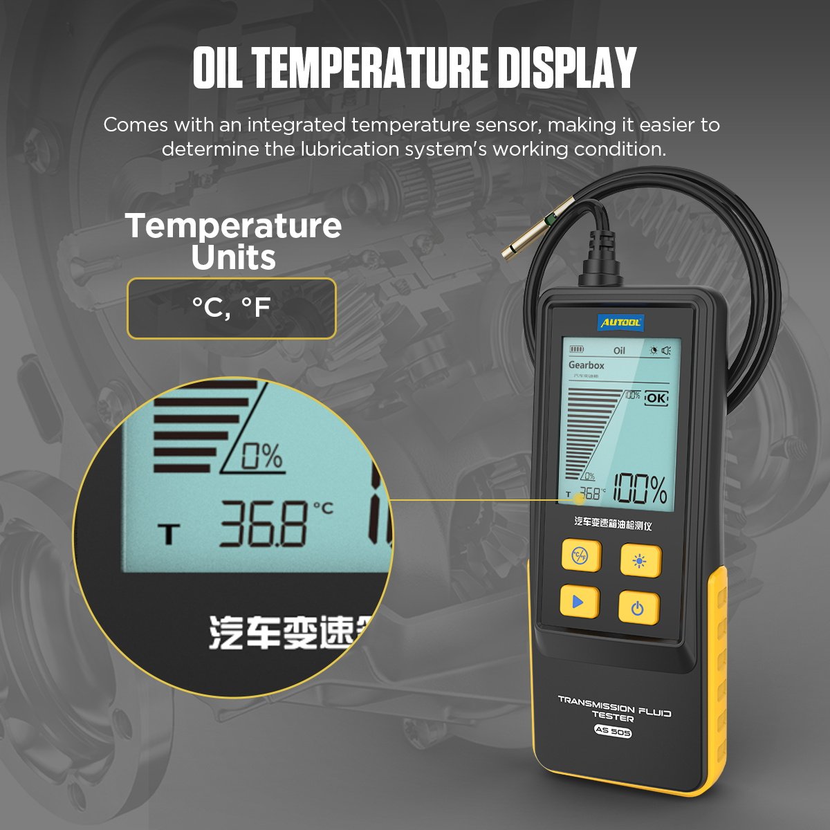 AUTOOL AS505 ATF Automotive Transmission Fluid Measurement Tester