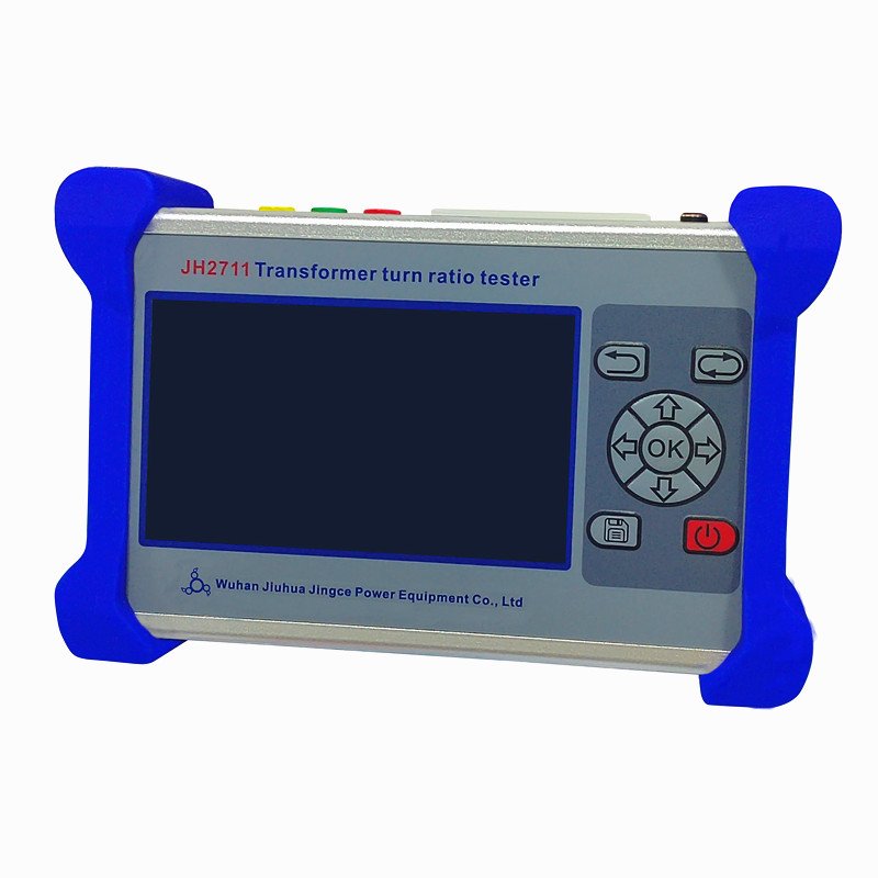 JH2711 English/Spanish Handheld Three Phase Voltage Transformer Turns Ratio Tester Built-in Battery Turns Ratio Group Meter TTR