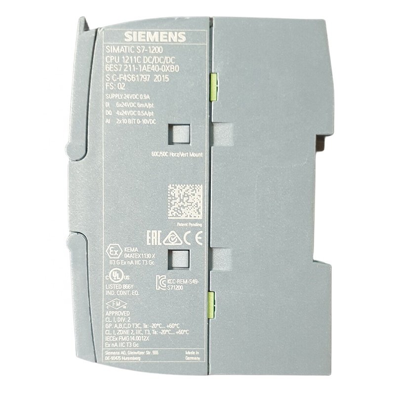 TAIZHOU SONGWEI 6ES7211-1AE40-0XB0 New SIMATIC S7-1200 CPU 1211C PLC PAC Dedicated Controllers 6ES72111AE400XB0