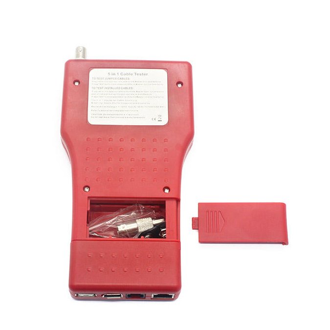 PREMIER 5-in-1 Remote Unit Multifunction RJ-11 RJ-45 Firewire USB BNC Network Lan Cable Tester