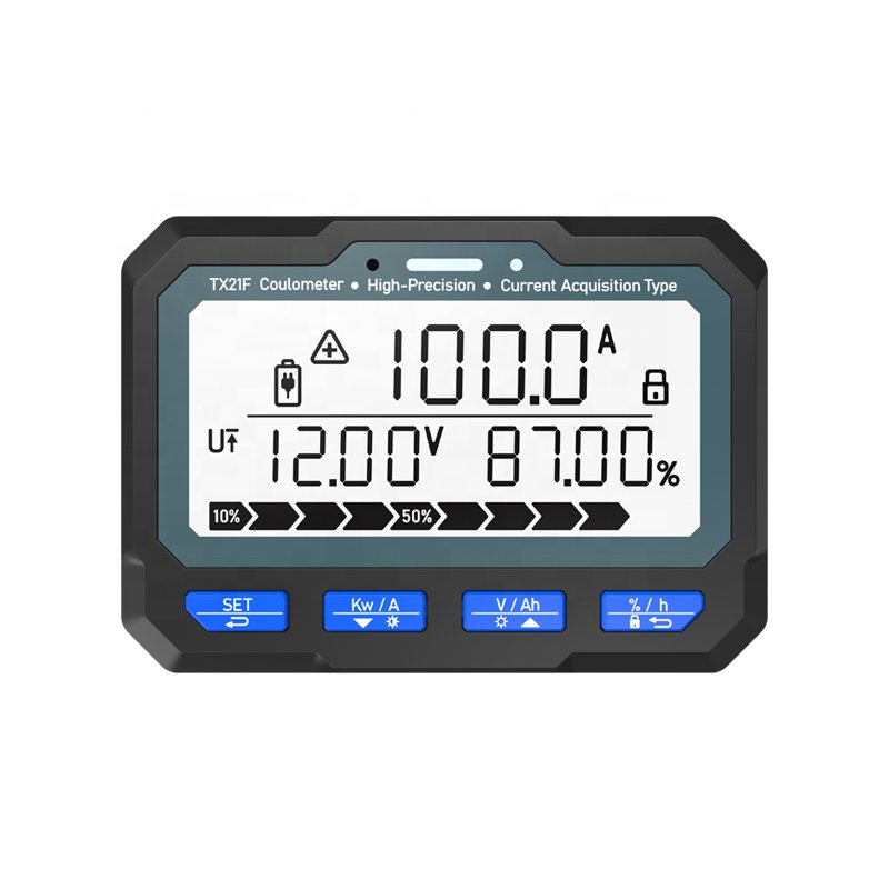 Baiway 8-80V 100A Battery Coulometer Tx21 Professional Battery Tester Monitor Battery Capacity Indicator Display