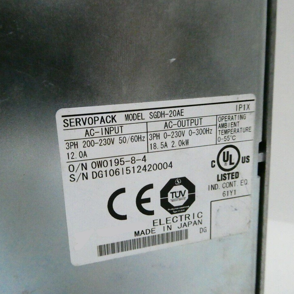 Original SGDH-20AE AC Servo Motor Module Electric Programmable Logic Controller PLC & PAC Dedicated Controllers