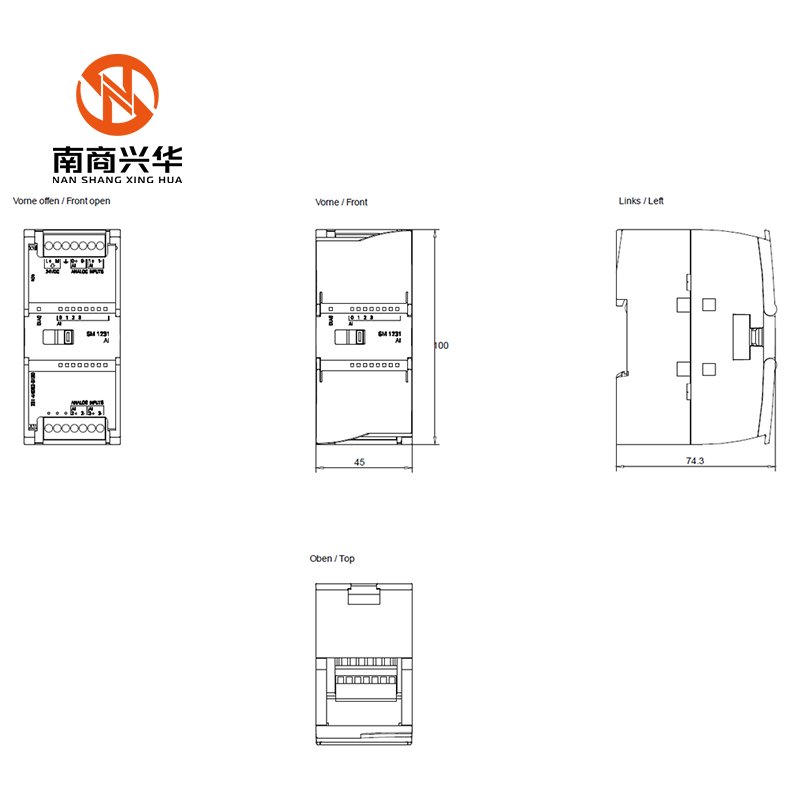 New Original 6ES7231-4HD32-0XB0 PLC Input/Output Module IB IL AO 4/8/U/BP-XC-PAC Series Analog Input For SIMATIC S7-1200