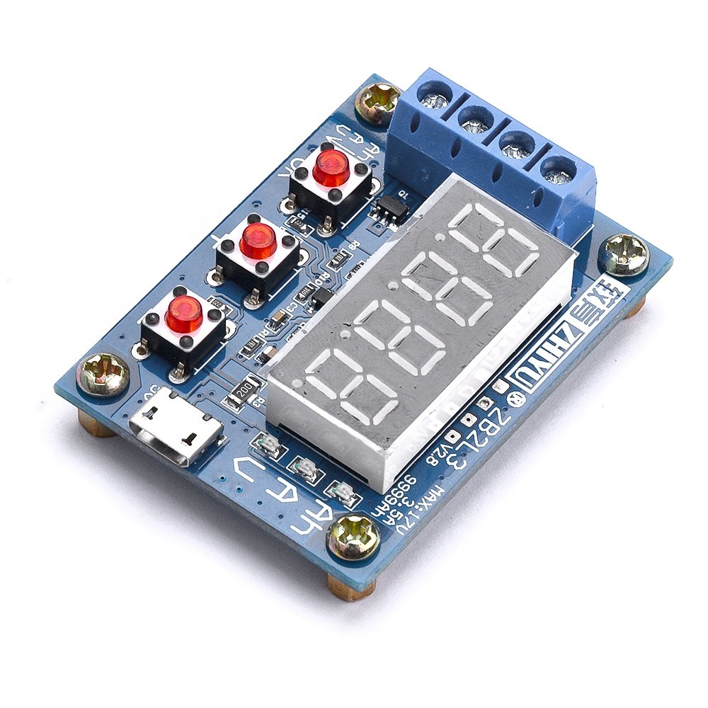 ZB2L3 Battery Tester LED Digital Display 18650 Lithium Battery Power Supply Test Resistance Lead-acid Capacity Discharge Meter