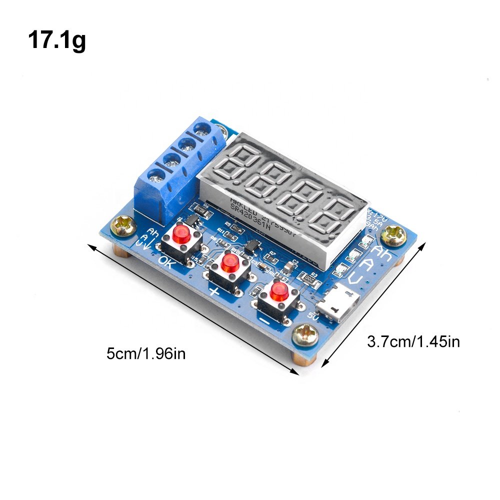 ZB2L3 Battery Tester LED Digital Display 18650 Lithium Battery Power Supply Test Resistance Lead-acid Capacity Discharge Meter