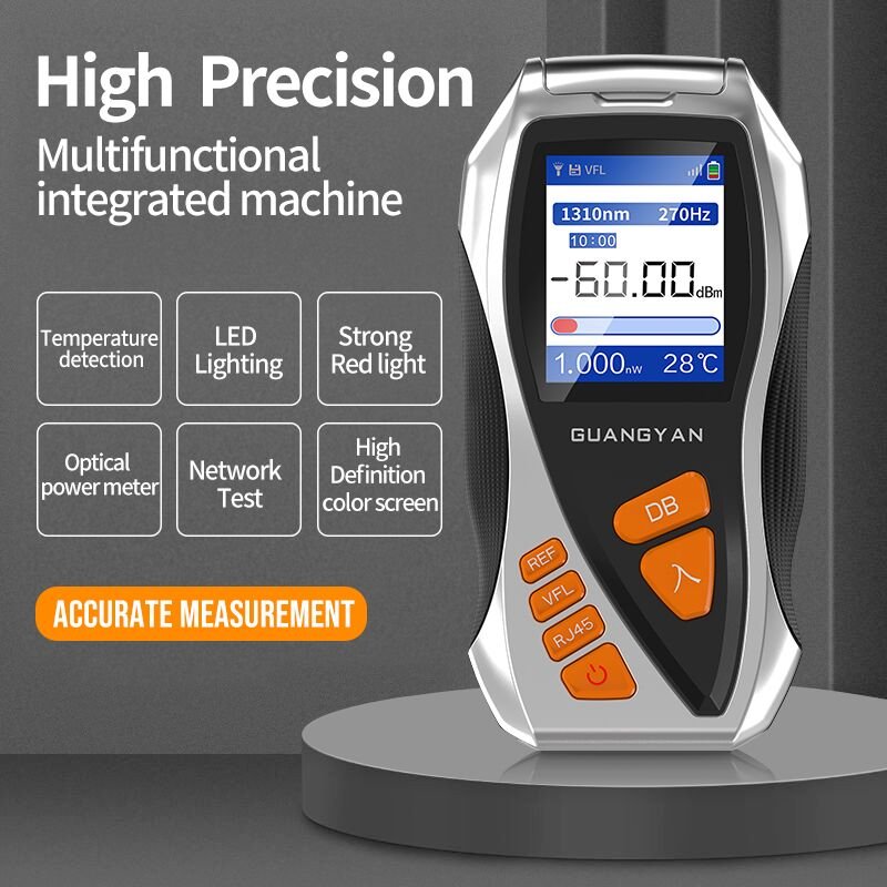 BYXGD Y9 Handheld 5 in1 Optical Power Meter VFL Power Meter Fiber Optic RJ45 Cable Tester