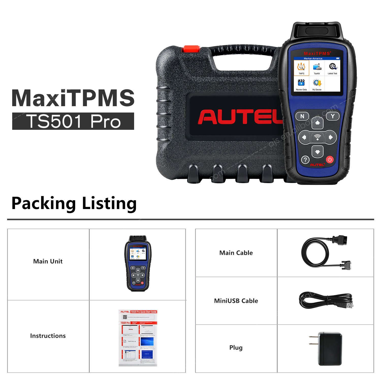Autel MaxiTPMS TS501 PRO Car TPMS Programming Tool Vehicle MX Sensor Tire Pressure Monitoring System OBD2 Scanner Diagnostic