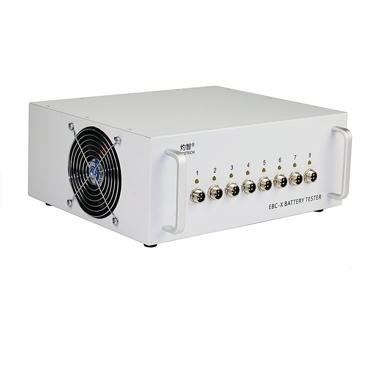 EBC-X 8-Channels 18650 lithium Battery Capacity Tester 10A Charge 10A 4.5V Discharge Without Holder