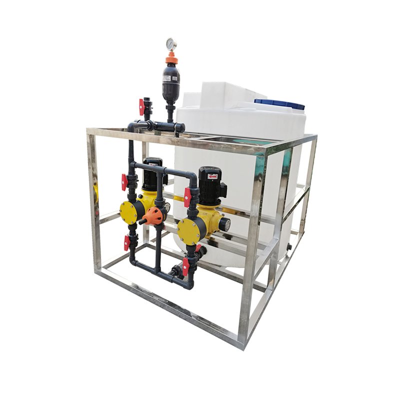 CE/ISO fully automatic dosing device PAC/PAM flocculant dosing acid and alkali dosing system PE dosing tank integrated equipment
