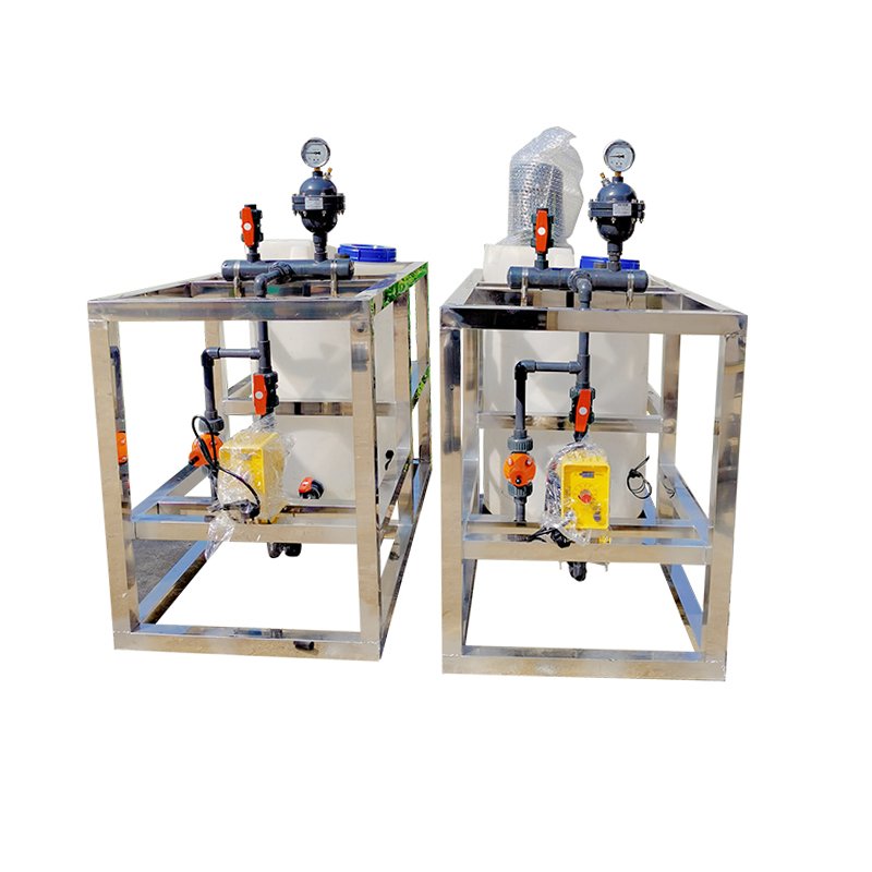 CE/ISO fully automatic dosing device PAC/PAM flocculant dosing acid and alkali dosing system PE dosing tank integrated equipment