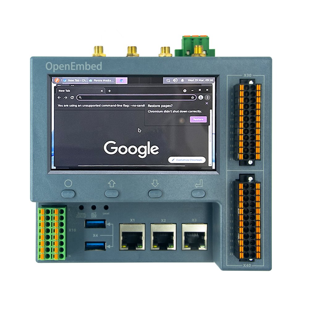 EtherCAT EtherNET PLC with HMI, 32GB RAM 256GB eMMC CAN BUS Modbus industrial smart computer PAC dedicated controllers
