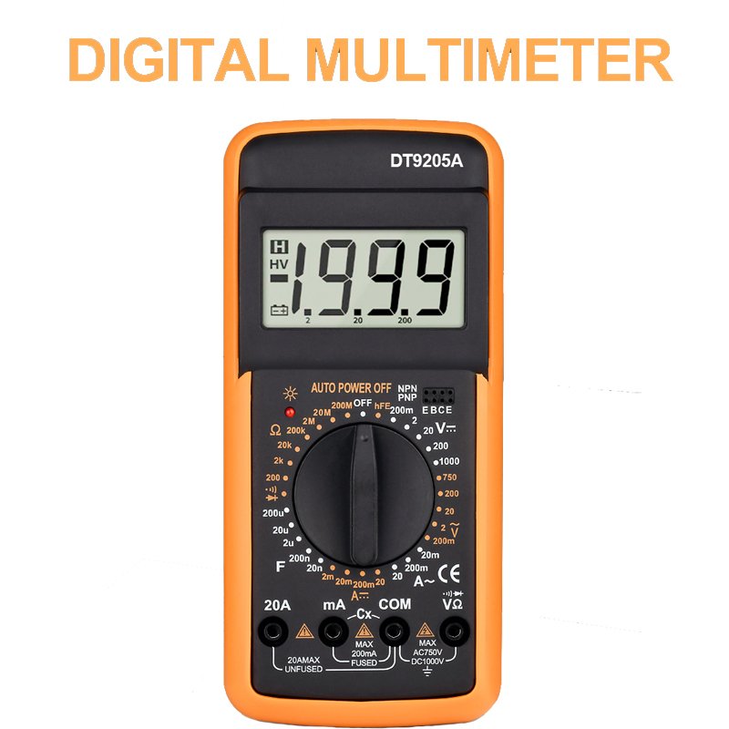 Smart Digital Multimeter 6000 Counts True RMS Auto Electrical Capacitance Meter Temp Resistance Transistor Testers Multimeter