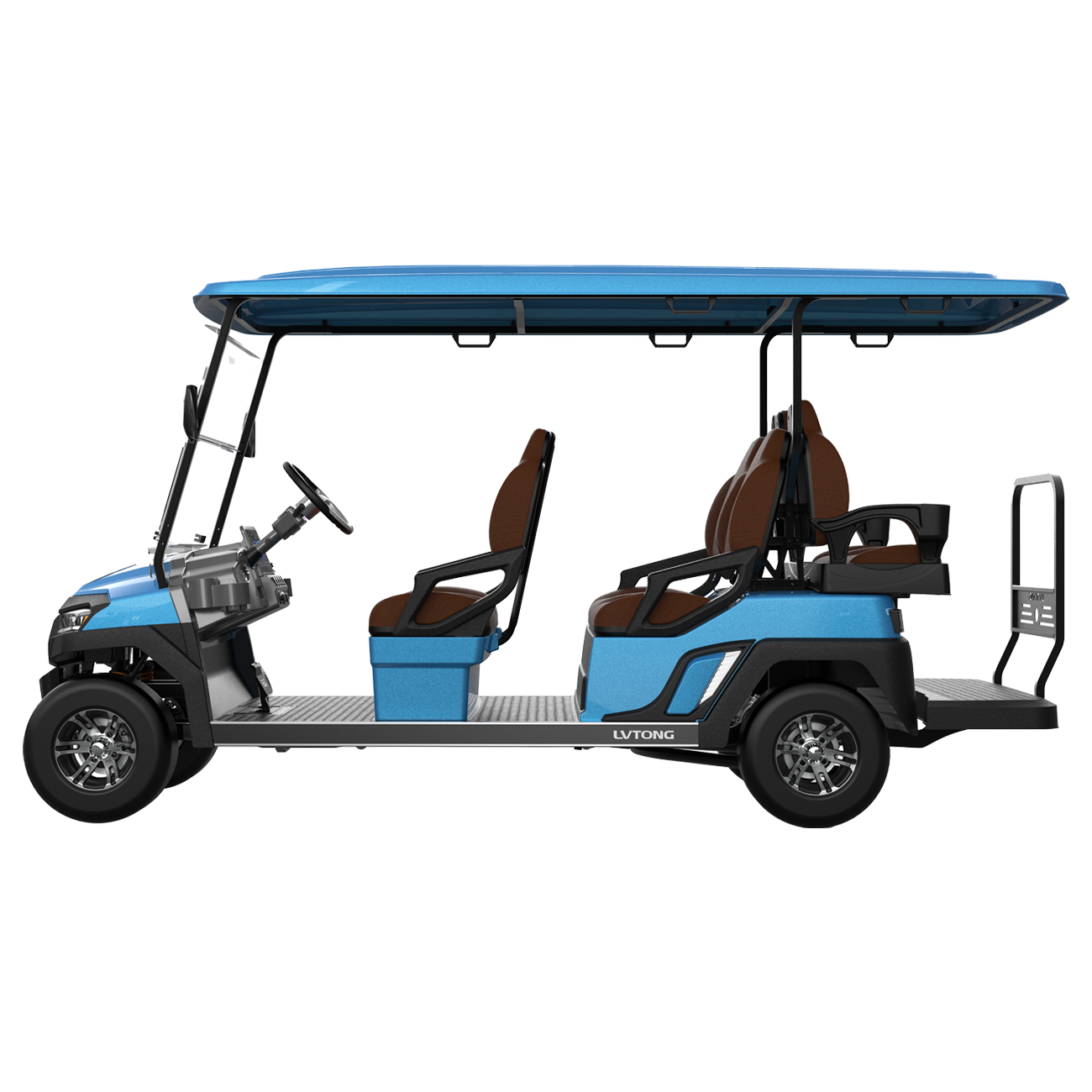 Electric 6-Seater Golf Cart 4kw Motor 48v Battery CE Certified