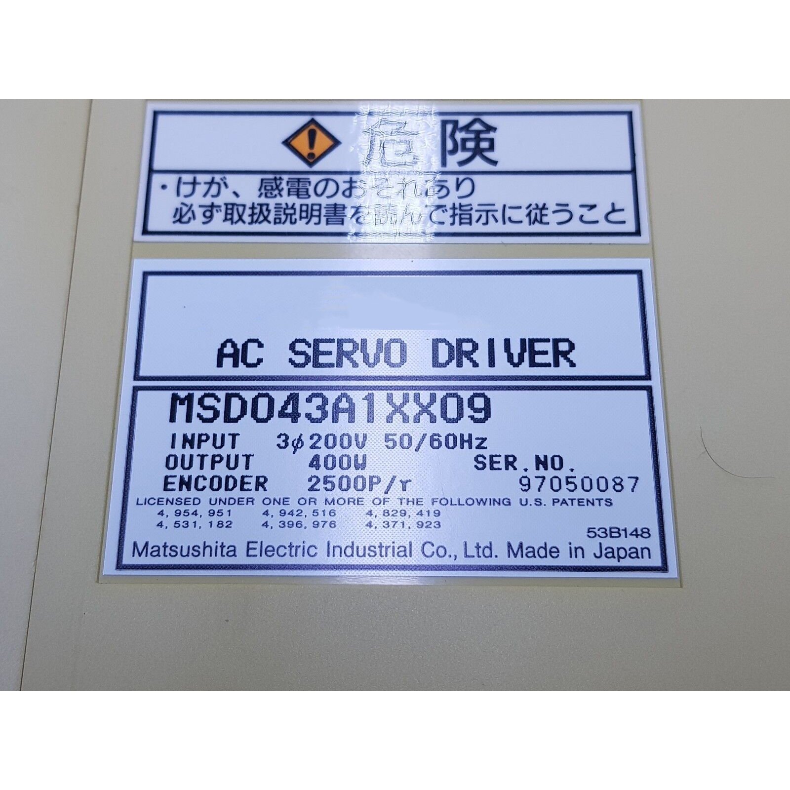 MSD043A1XX09 New Condition Servo Drive with One Year Warranty Fast Delivery 1PCS PLC PAC & Dedicated Controllers