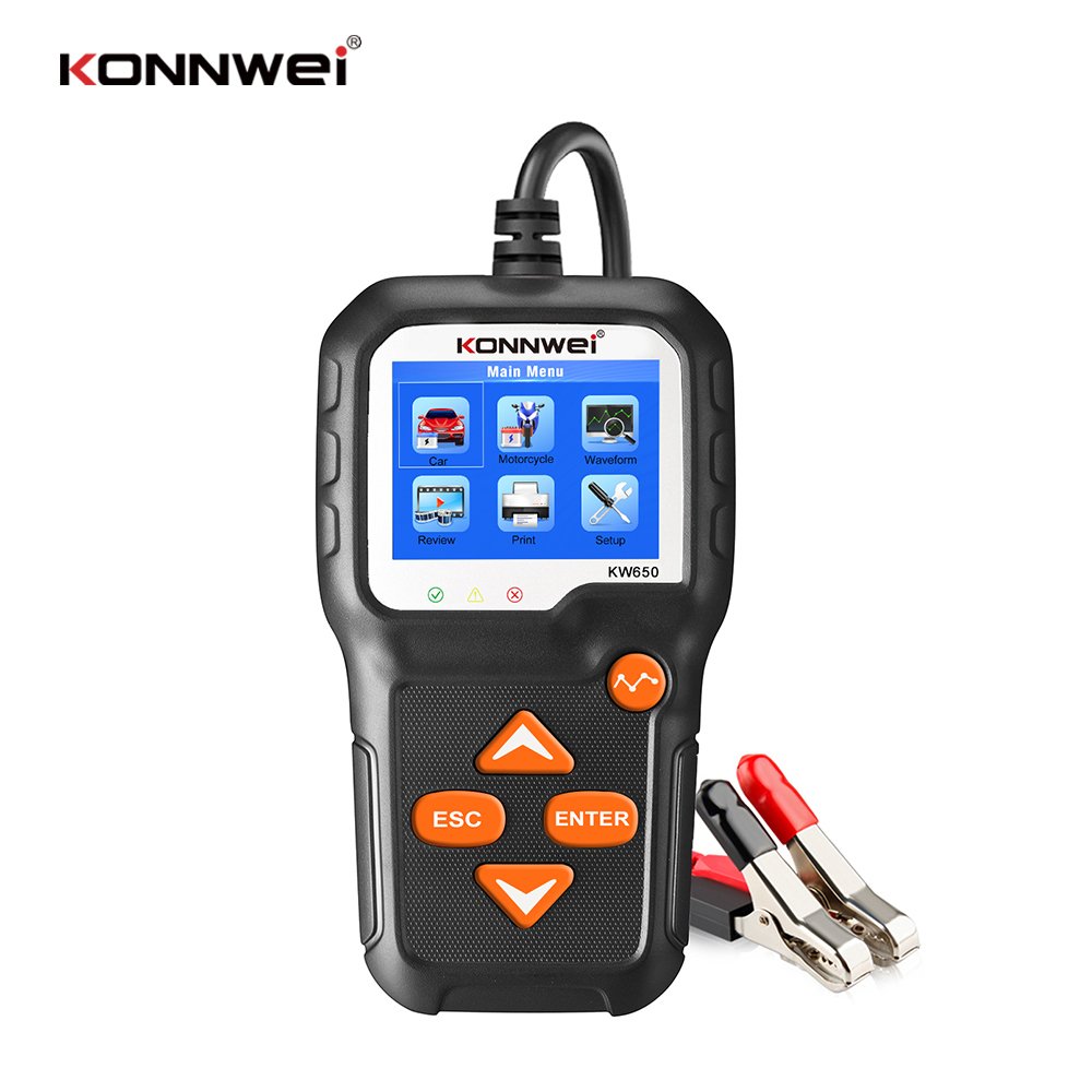 KW650 Motorcycle & Car Battery tester