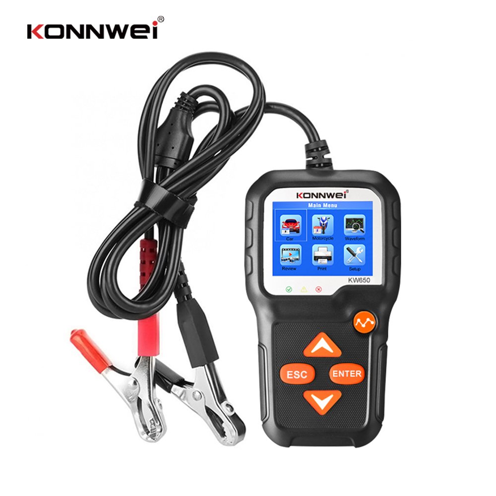 KW650 Motorcycle & Car Battery tester