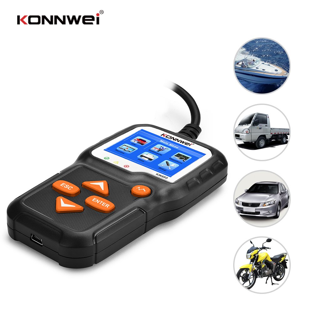 KW650 Motorcycle & Car Battery tester